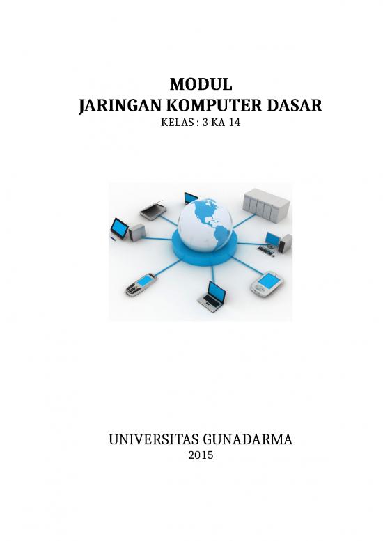 Jaringan Komputer Pdf Modul Jaringan Komputer Ka