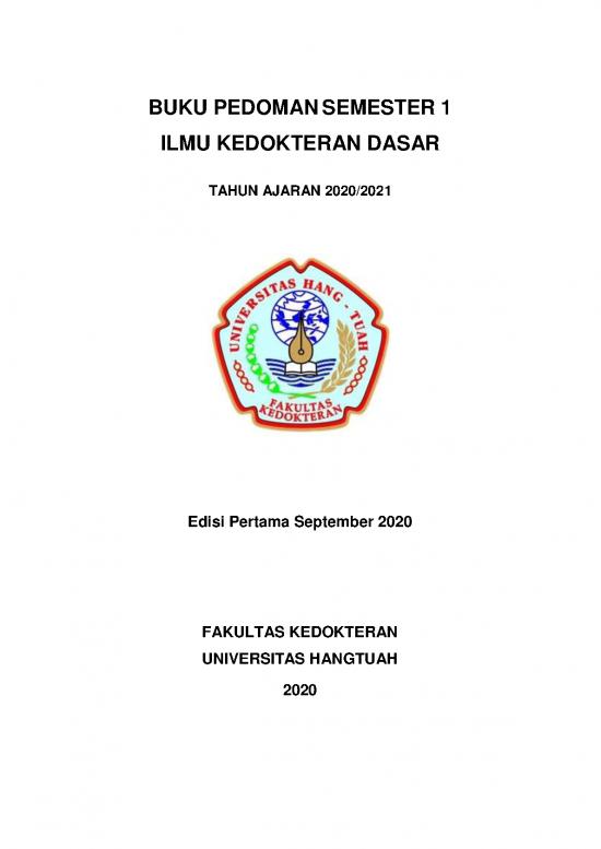 Buku Pedoman Semester Ilmu Kedokteran Dasar