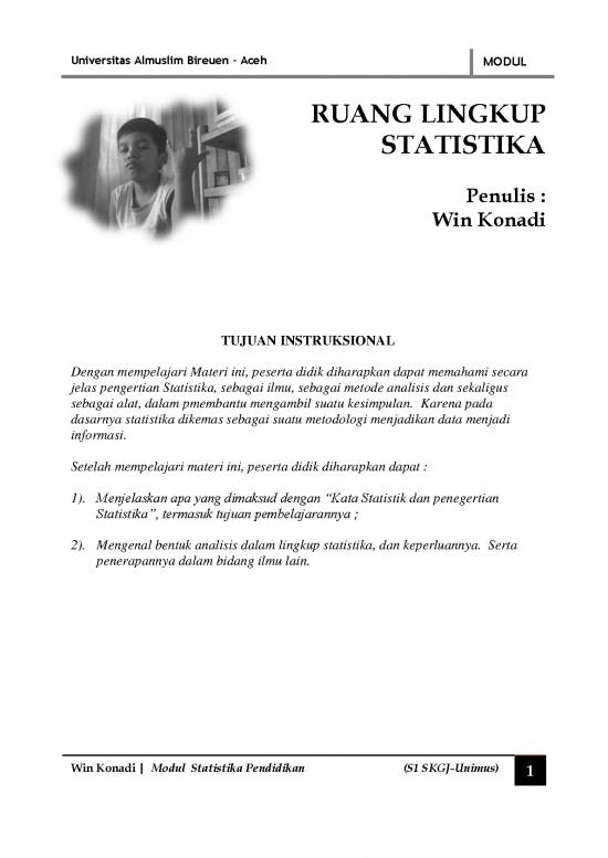 Buku Statistika Pdf Modul Statistik Pendidikan