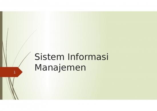 Management Information System Ppt Sistem Informasi Manajemen C