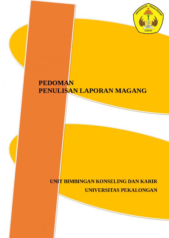 Laporan Magang Id 26911 Buku Pedoman Magang