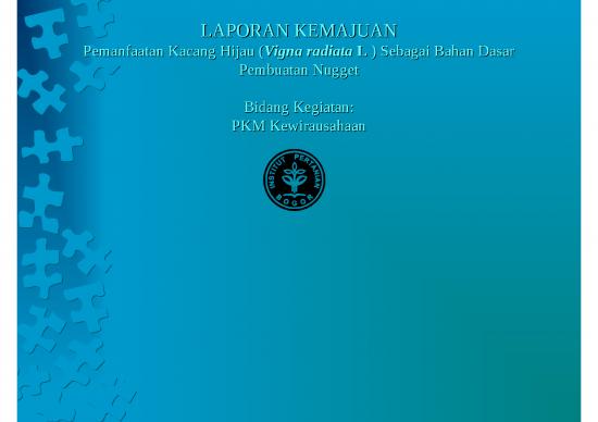 Produk Ppt Laporan Kemajuan