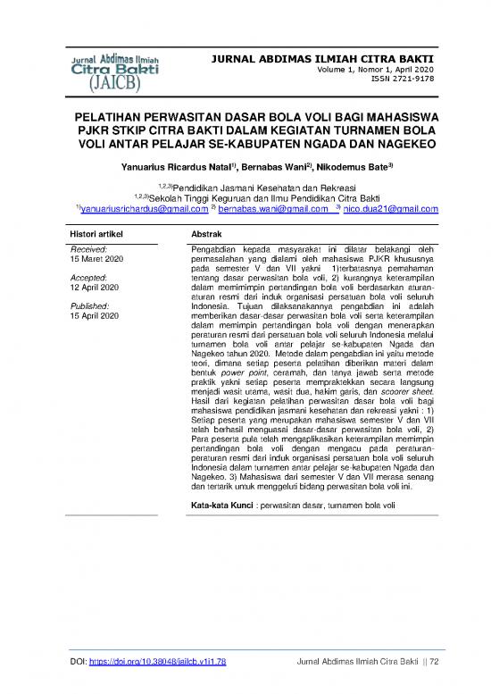 picture Contoh Artikel Ilmiah Pdf 245 | Pelatihan Perwasitan Dasar Bola Voli Bagi Mahasiswa