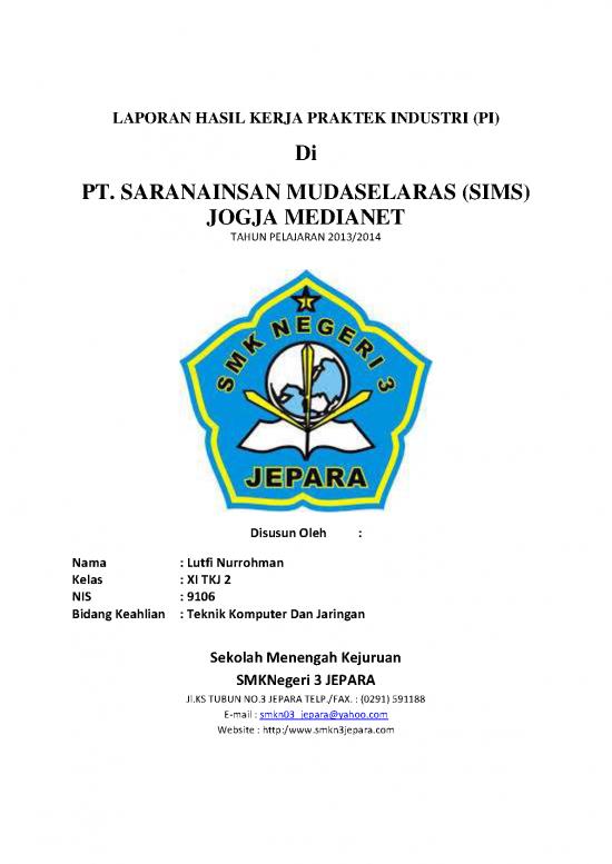 picture Laporan Pdf 311 | Laporan Hasil Kerja Praktek Industri