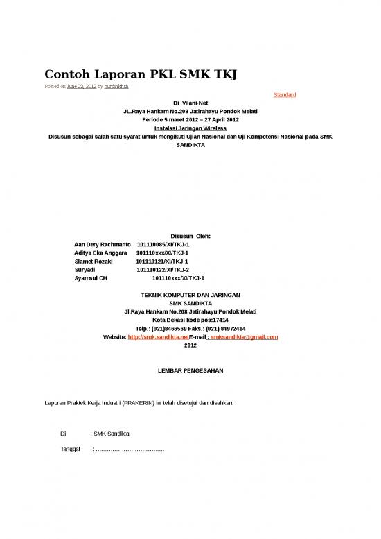 picture Laporan Doc 315 | Contoh Laporan Pkl Smk Tkj
