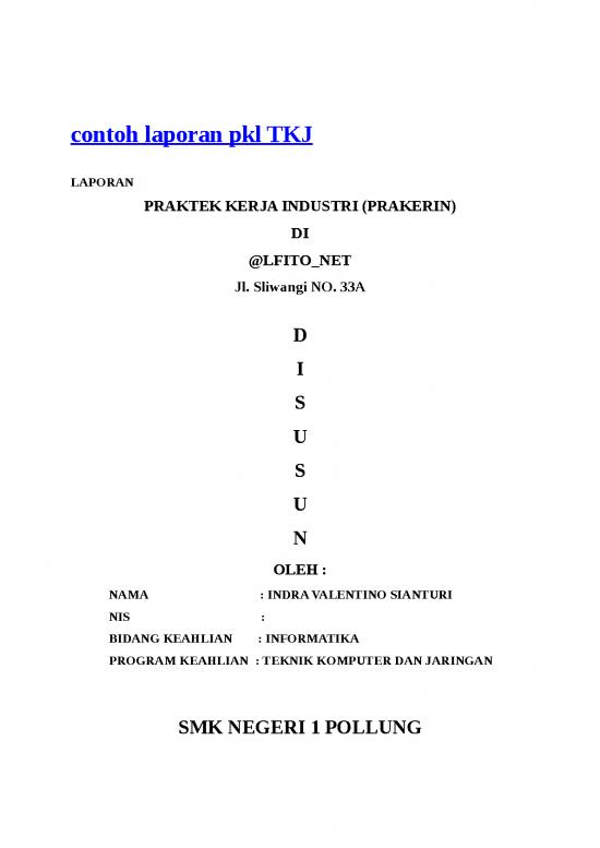 picture Laporan Doc 318 | Contoh Laporan Pkl Tkj Prakerin