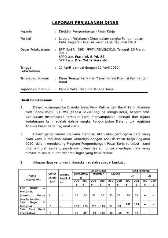 picture Laporan Doc 442 | Laporan Perjalanan Dinas Pengumpulan Data  Kegiatan Analisis Pasar Kerja Regional picture Laporan Doc 442 | Laporan Perjalanan Dinas Pengumpulan Data  Kegiatan Analisis Pasar Kerja Regional