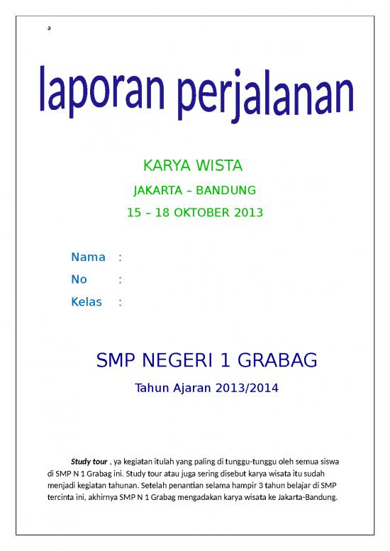 picture Laporan Perjalanan Karya Wisata Jakarta Bandung