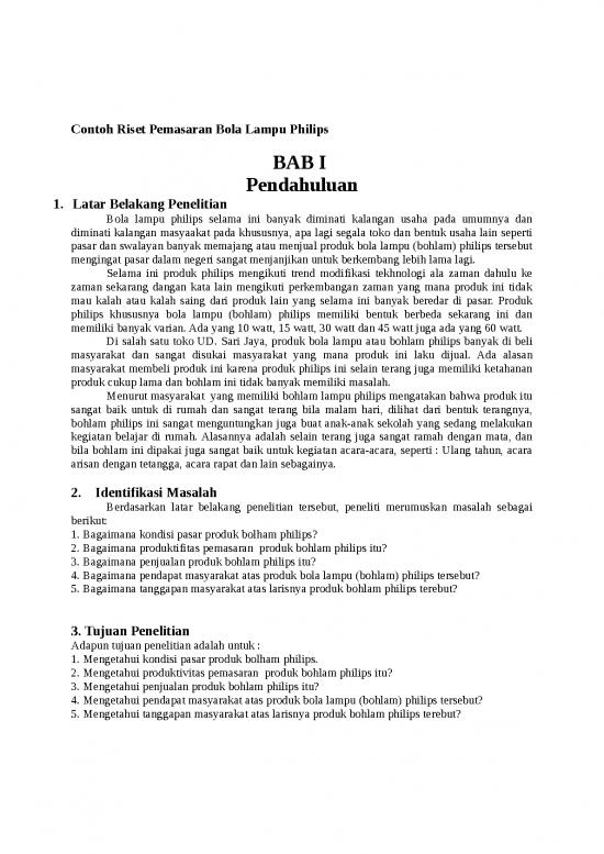 picture1_Presentasi Usaha 466 | Contoh Riset Pemasaran Bola Lampu Philip