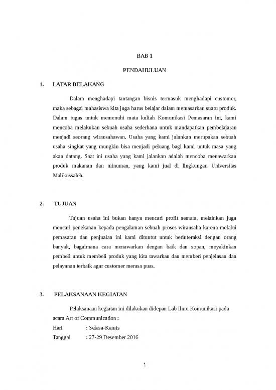 picture Presentasi Usaha 473 | Laporan Komunikasi Pemasaran Warcil