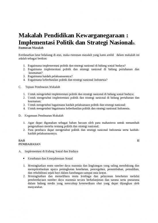 picture Makalah Kewarganegaraan Implementasi Politik Dan Strategi Nasional