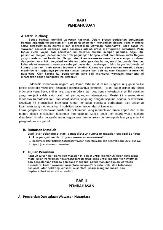 picture Makalah Pendidikan Kewarganegaraan Wawasan Nusantara