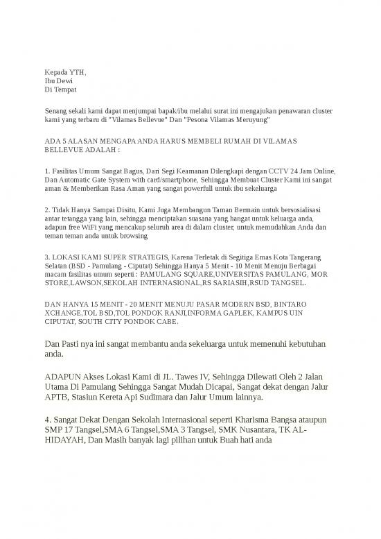 picture Contoh Surat Penawaran Rumah Via Email