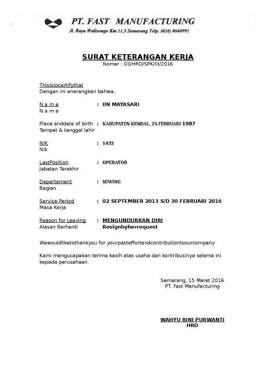 picture Presentasi Usaha 830 | Surat Keterangan Kerja 3