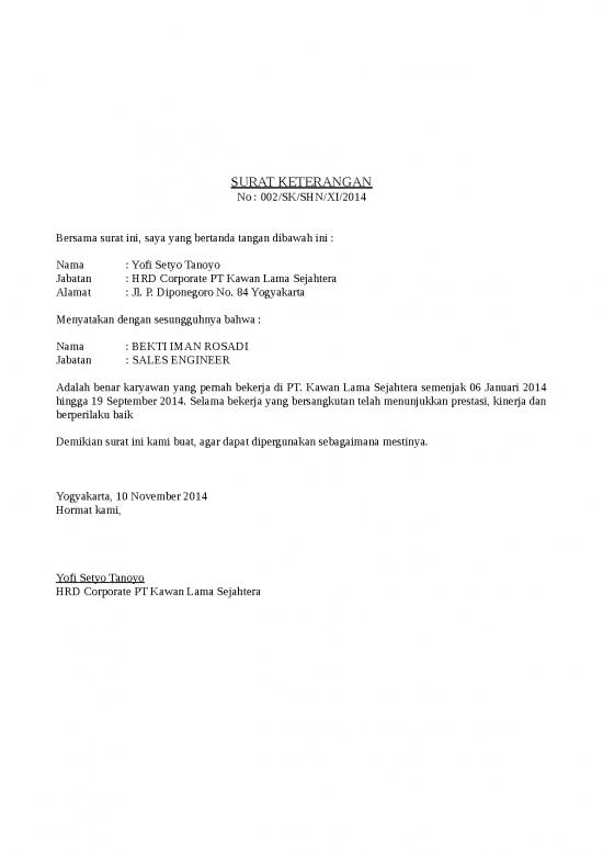 picture Templates For Corporate Presentation 839 | Surat Keterangan Kerja 12