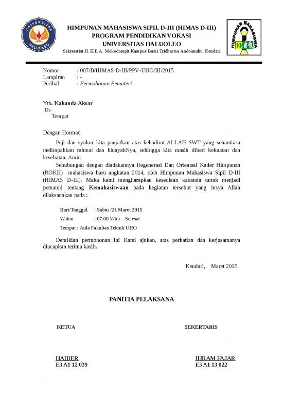 picture Surat Undangan Pemateri picture Surat Undangan Pemateri