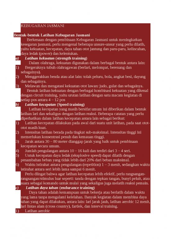 picture Latihan Kebugaran Jasmani