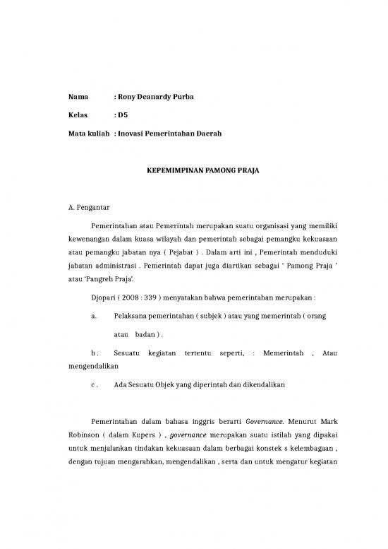 picture Makalah Kepemimpinan Pamong Praja