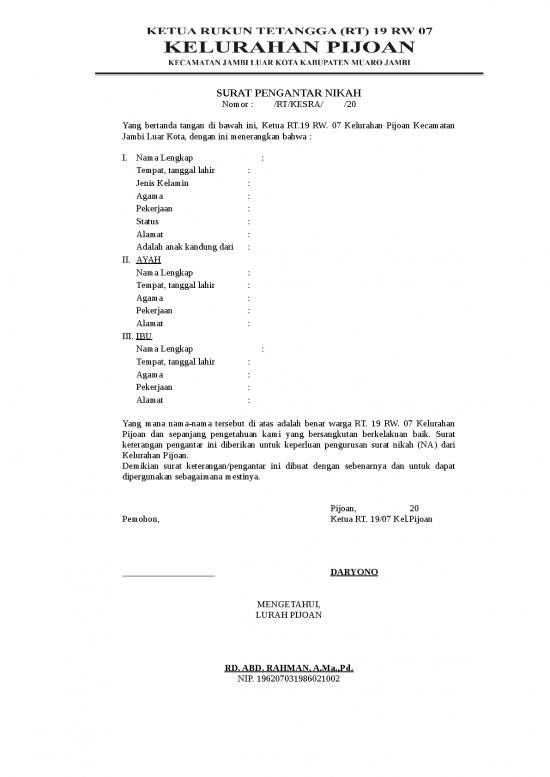 picture Surat Pengantar Nikah