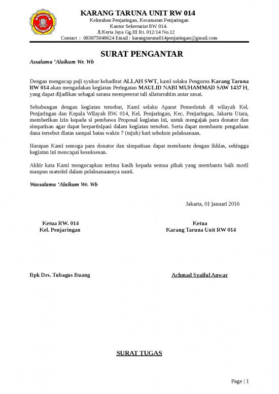 picture Surat Pengantar Pembawa Proposal