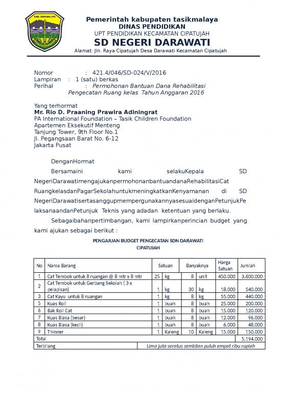picture Budget Spreadsheet 1204 | Surat Pengantar Permohonan Bantuan Dana Rehabilitasi