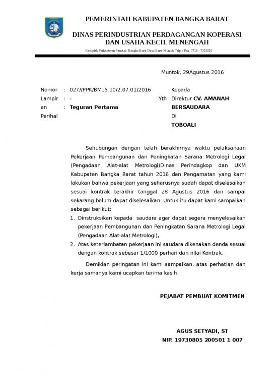picture1_Presentasi Usaha 1242 | Surat Teguran Pertama Kepada Perusahaan