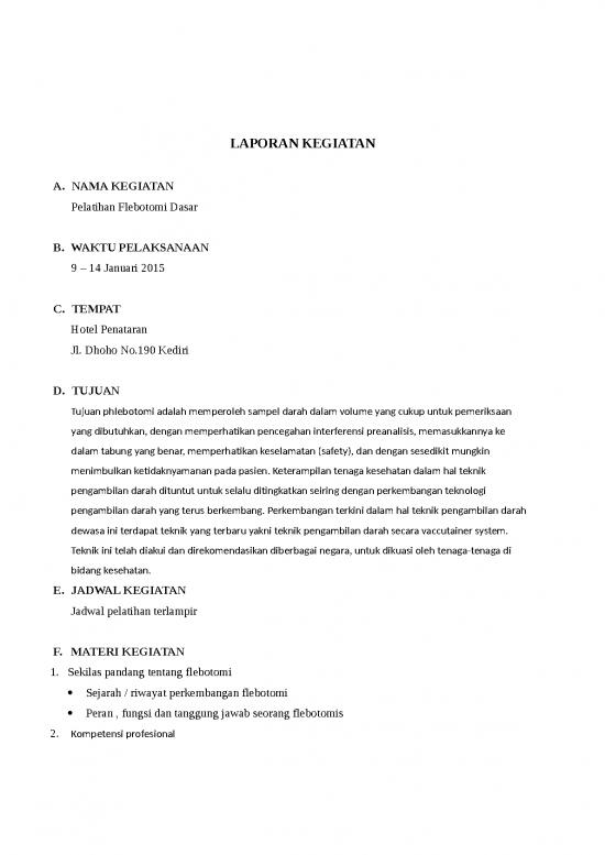 picture Laporan Doc 1308 | Laporan Kegiatan Pelatihan Flebotomi Dasar