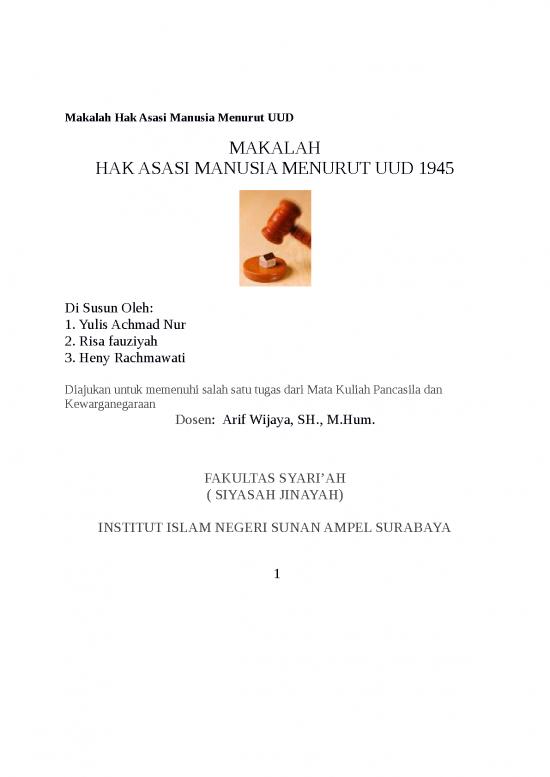 picture Makalah Hak Asasi Manusia Menurut Uud 1945 2
