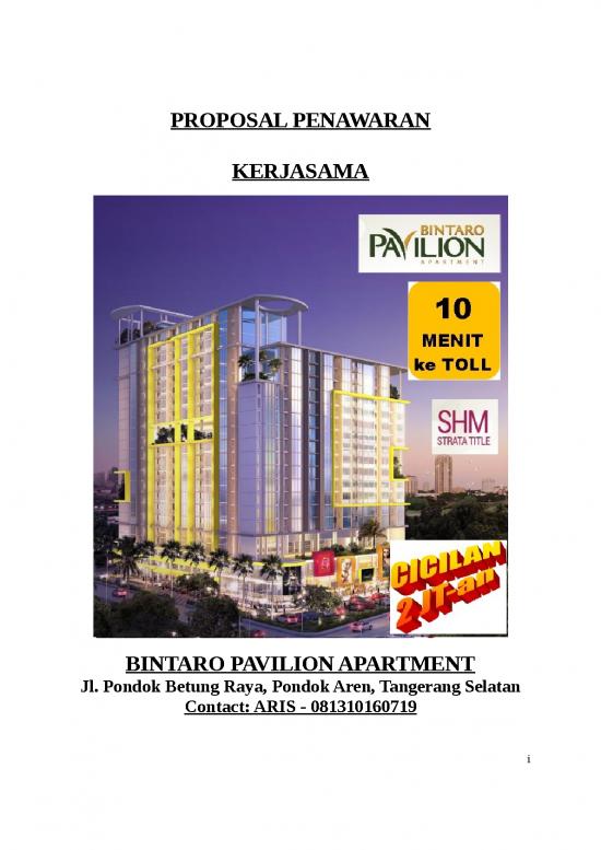 picture Free Property Flyer Template 1475 | Proposal Penawaran Kerjasama Apartment