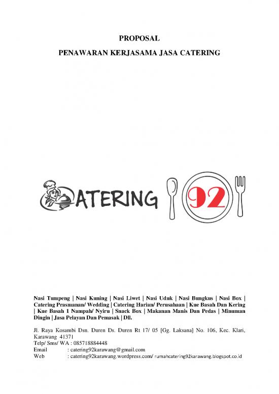 picture Thesis Proposal Sample Pdf 1476 | Proposal Penawaran Kerjasama Jasa Catering