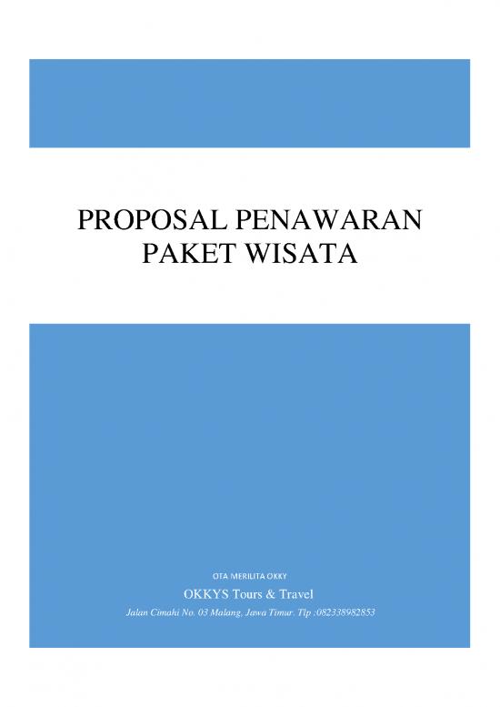 picture Thesis Proposal Sample Pdf 1488 | Proposal Penawaran Paket Wisata