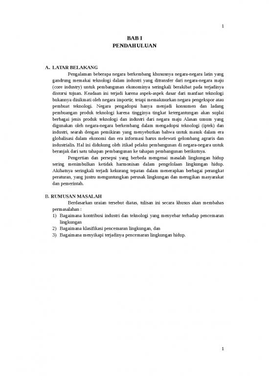 picture Makalah Masalah Lingkungan Dan Pencemaran Oleh Industri