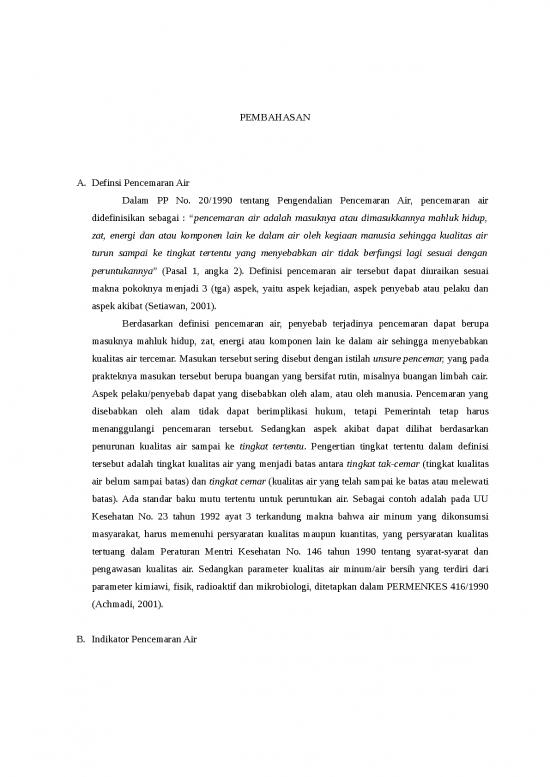 picture Makalah Pencemaran Lingkungan Pencemaran Air