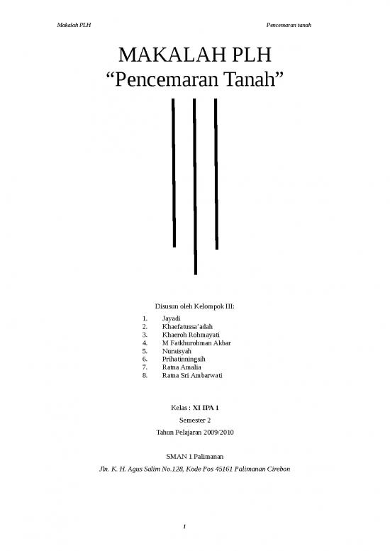 picture Makalah Pencemaran Lingkungan Pencemaran Tanah