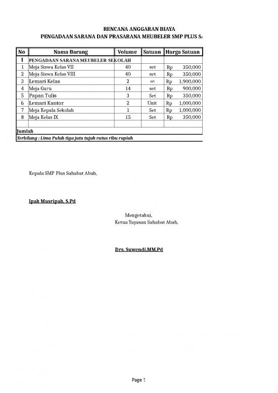 Download File XLSX - Excel Sheet Download 1548 - Rencana Anggaran Biaya Pengadaan Sarpras Smp