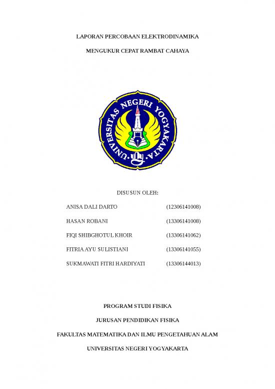 picture Laporan Doc 1674 | Laporan Percobaan Elektrodinamika Mengukur Cepat Rambat Cahaya