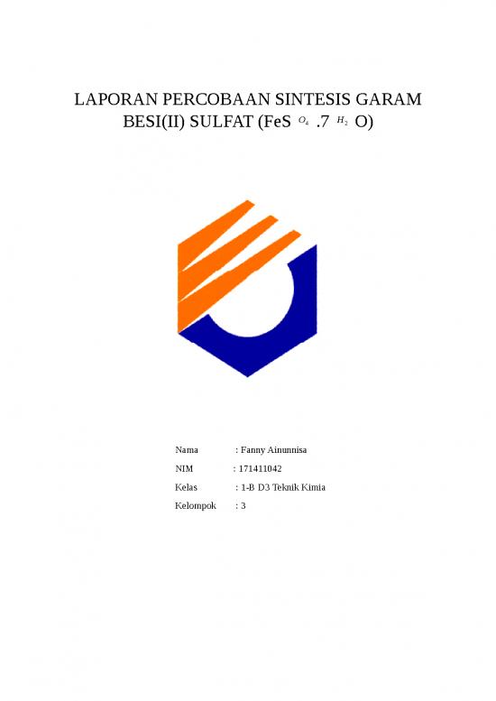 picture1_Laporan Doc 1702 | Laporan Percobaan Sintesis Garam Besi Sulfat