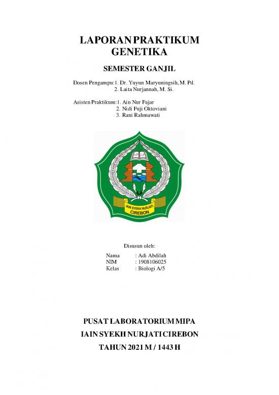 picture Laporan Pdf 1824 | Laporan Praktikum Hukum Mendel 1 Tentang Persilangan Monohybrid