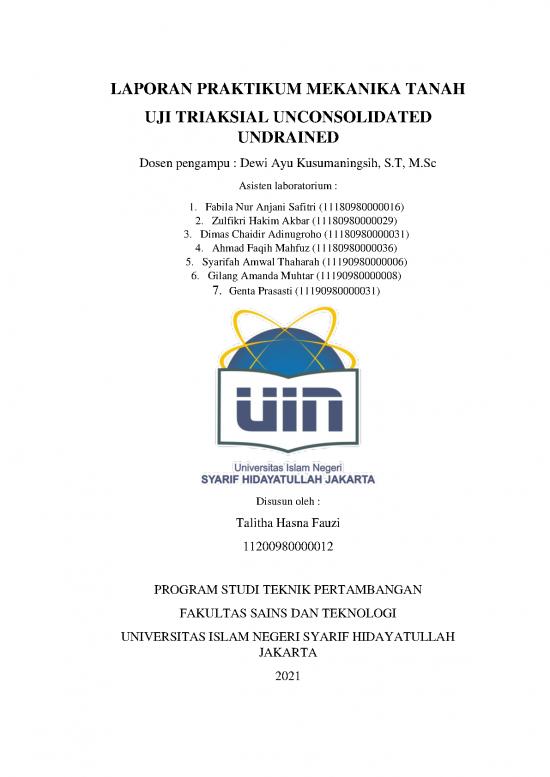 picture Laporan Pdf 1864 | Laporan Praktikum Uji Triaksial Unconsolidated Undrained