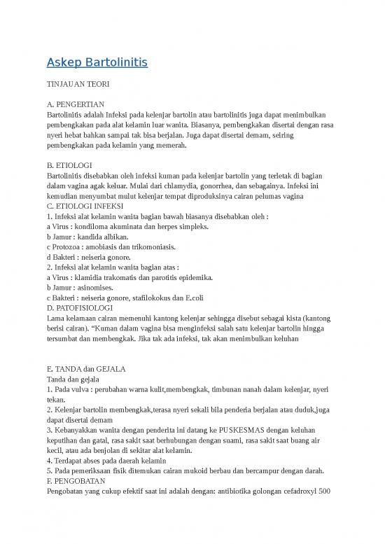 picture Contoh Tinjauan Teori 1872 | Askep Bartolinitis