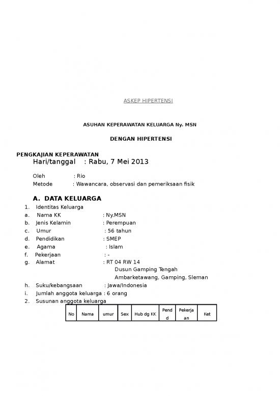 picture Contoh Pengkajian Keperawatan 1888 | Askep Hipertensi picture Contoh Pengkajian Keperawatan 1888 | Askep Hipertensi