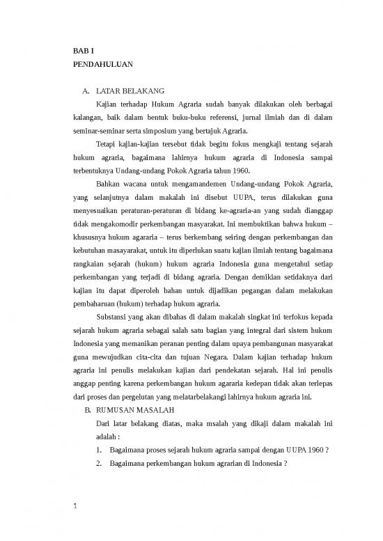 Contoh Pendahuluan Jurnal 1941 | Makalah Hukum Agraria Diindonesia