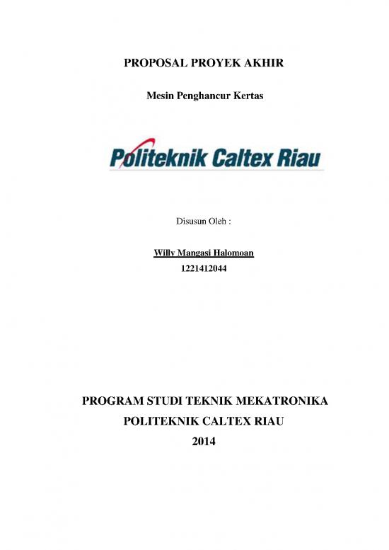 picture1_Thesis Proposal Sample Pdf 2009 | Teknik Mekatronika - Mesin Penghancur Kertas - Proposal Proyek Akhir