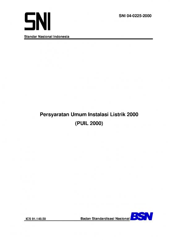 picture Sni Pdf 2046 | Bsn Persyaratan Umum Instalasi Listrik - Puil 2000