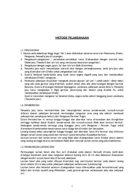 picture Contoh Metode Pelaksanaan Proyek Pekerjaan Bangunan