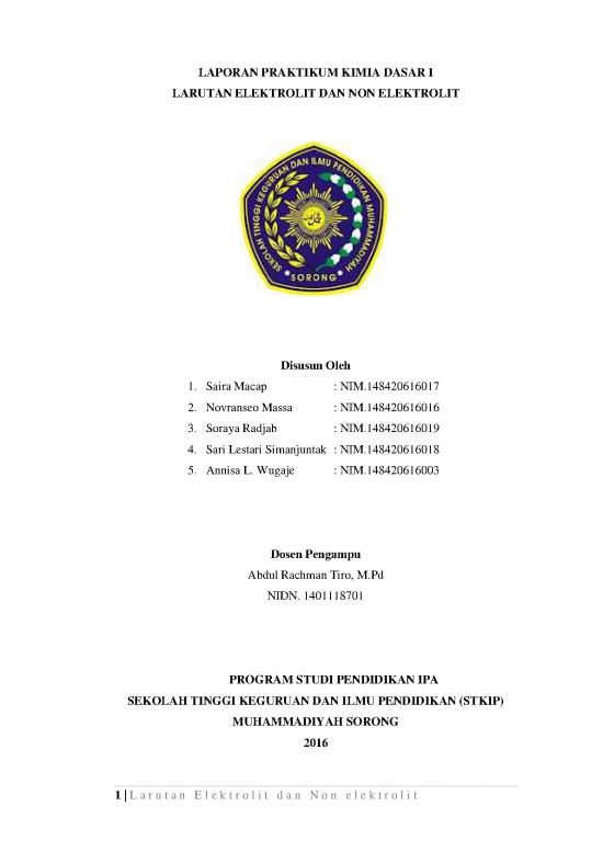 picture Laporan Pdf 2087 | Laporan Praktikum Larutan Elektrolit Dan Nonelektrolit picture Laporan Pdf 2087 | Laporan Praktikum Larutan Elektrolit Dan Nonelektrolit