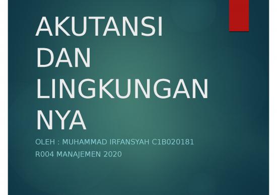 picture Presentasi Usaha Ppt 2129 | Power Point - Akutansi Dan Lingkungannya