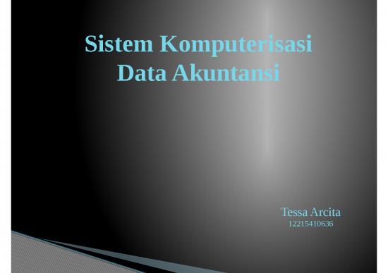 picture Presentasi Usaha Ppt 2265 | Power Point - Sistem Komputerisasi Data Akuntansi