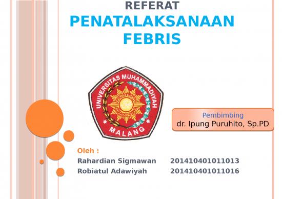 picture1_Powerpoint Oral Presentation 2315 | Power Point - Referat Penatalaksanaan Febris picture1_Powerpoint Oral Presentation 2315 | Power Point - Referat Penatalaksanaan Febris