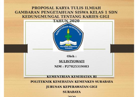 picture Powerpoint Templates Proposal 2460 | Power Point- Proposal Karya Tulis Ilmiah Gambaran Pengetahuan Siswa Kelas 1 Sdn